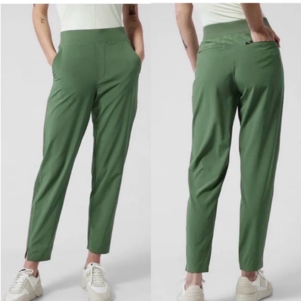 Athleta Brooklyn Ankle Pants - Vintage Green Size 8
